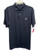 Peter Millar Size M Blue Synthetic Medallion Polo Athleisure Men's Short Sleeve Blue / M