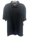 Onward Reserve Size M Black Cotton Blend Solid Polo Men's Short Sleeve Black / M