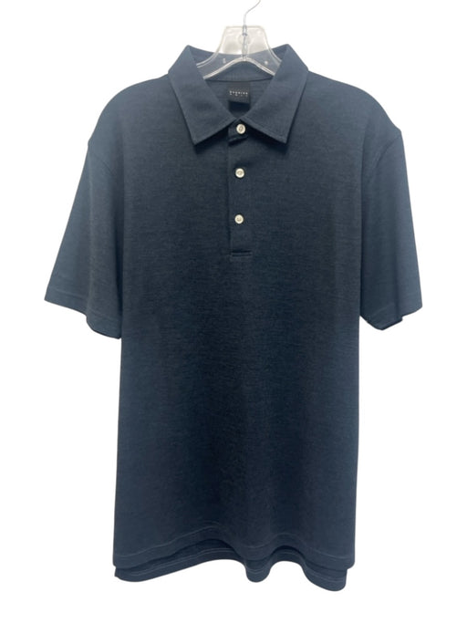 Dunning Golf Size M Dark Gray Synthetic Solid Polo Men's Short Sleeve Dark Gray / M