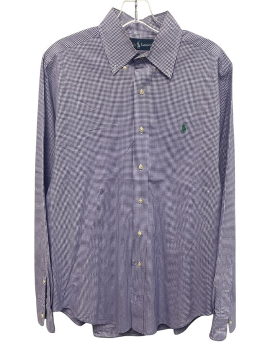 Ralph Lauren Size M Purple & White Cotton Gingham Button Up Long Sleeve Shirt Purple & White / M