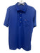 RLX Size M Blue Synthetic Solid Polo Men's Short Sleeve Blue / M