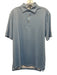 Peter Millar Size S Light Blue & White Synthetic Abstract Polo Short Sleeve Light Blue & White / S