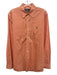 Ralph Lauren Size M Orange & White Cotton Gingham Button Up Long Sleeve Shirt Orange & White / M