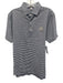 Peter Millar Size S Blue & White Cotton Striped Polo Men's Short Sleeve Blue & White / S