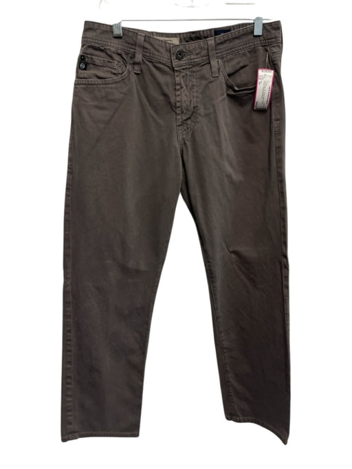 AG Size 30 Dark Gray Cotton Blend Solid Khakis Men's Pants Dark Gray / 30