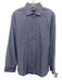 John Varvatos Size 15 Blue Cotton Blend Solid Button Up Men's Long Sleeve Shirt Blue / 15