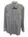 Bugatchi Size M Brown & Blue Cotton Plaid Button Up Men's Long Sleeve Shirt Brown & Blue / M