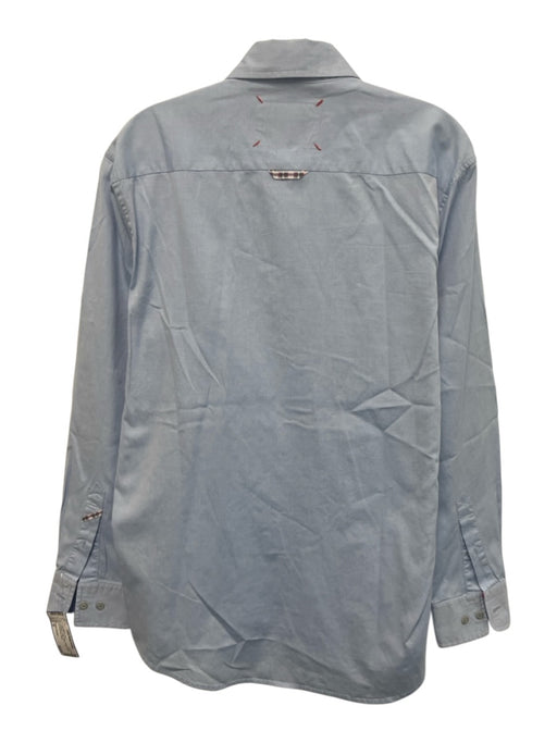 Robert Graham Size M Light blue Cotton Solid Oxford Button up Long Sleeve Shirt Light blue / M
