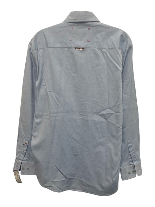 Robert Graham Size M Light blue Cotton Solid Oxford Button up Long Sleeve Shirt Light blue / M
