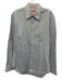 Robert Graham Size M Light blue Cotton Solid Oxford Button up Long Sleeve Shirt Light blue / M