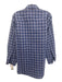 Robert Talbott Size M Blue Cotton Plaid Button Up Men's Long Sleeve Shirt Blue / M