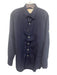 Robert Graham Size M Navy Cotton Solid Button Up Men's Long Sleeve Shirt Navy / M