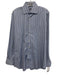 Peter Millar Size M Blue & White Cotton Plaid Button Up Men's Long Sleeve Shirt Blue & White / M