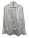 Peter Millar Size 15.5 White Cotton Solid Button Up Men's Long Sleeve Shirt White / 15.5