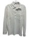 Criquet Size M White Cotton Solid Polo Men's Long Sleeve Shirt White / M