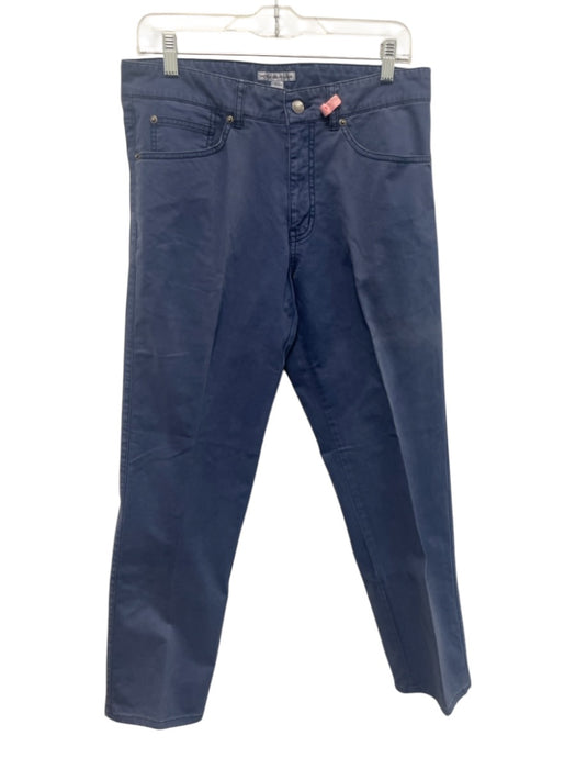 Peter Millar Size 32 Blue Cotton Solid Khaki Men's Pants Blue / 32