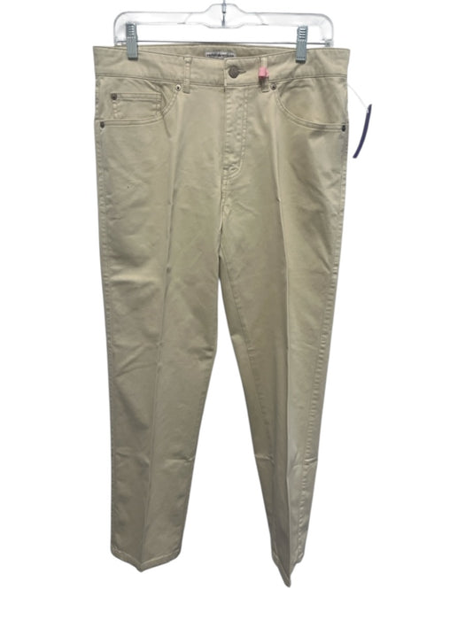 Peter Millar Size 32 Beige Cotton Solid Khaki Men's Pants Beige / 32