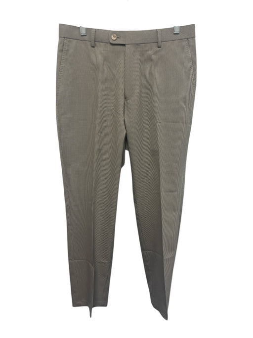 Peter Millar Size 32 Black & Beige Synthetic Houndstooth Khaki Men's Pants Black & Beige / 32