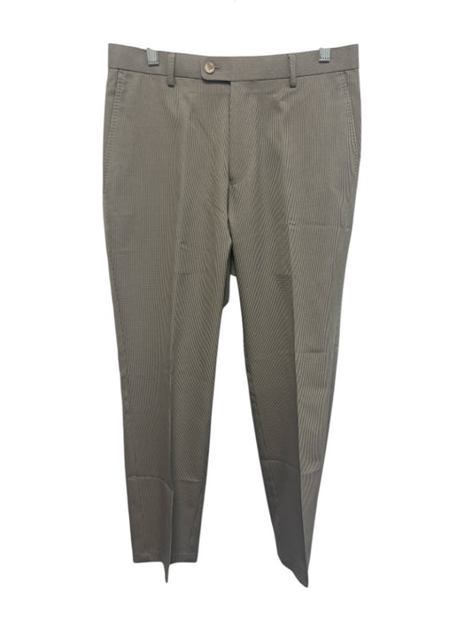 Peter Millar Size 32 Black & Beige Synthetic Houndstooth Khaki Men's Pants Black & Beige / 32