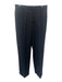 Zanella Size 30 Dark Gray Wool Windowpane Dress Men's Pants Dark Gray / 30