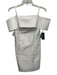 Adrianna Papell Size 4 White Polyester Off Shoulder Pop Over Bow Detail Dress White / 4