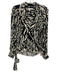 Veronica Beard Size 4 Black & White Viscose Long Sleeve Abstract Print Jacket Black & White / 4