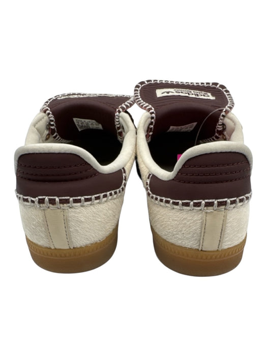 Adidas Shoe Size 7 Beige & Brown Ponyhair 3 Stripe Blanket Stitch Sneakers Beige & Brown / 7