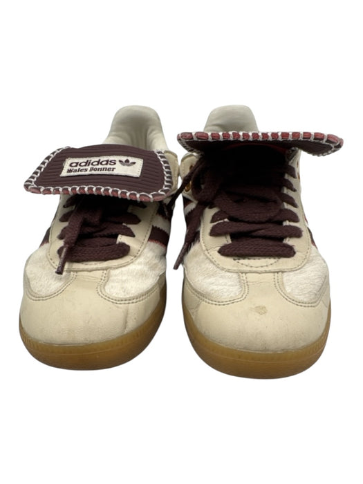 Adidas Shoe Size 7 Beige & Brown Ponyhair 3 Stripe Blanket Stitch Sneakers Beige & Brown / 7