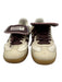 Adidas Shoe Size 7 Beige & Brown Ponyhair 3 Stripe Blanket Stitch Sneakers Beige & Brown / 7