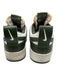 Nike Shoe Size 8 Green & White Leather High Top Color Block Sneakers Green & White / 8