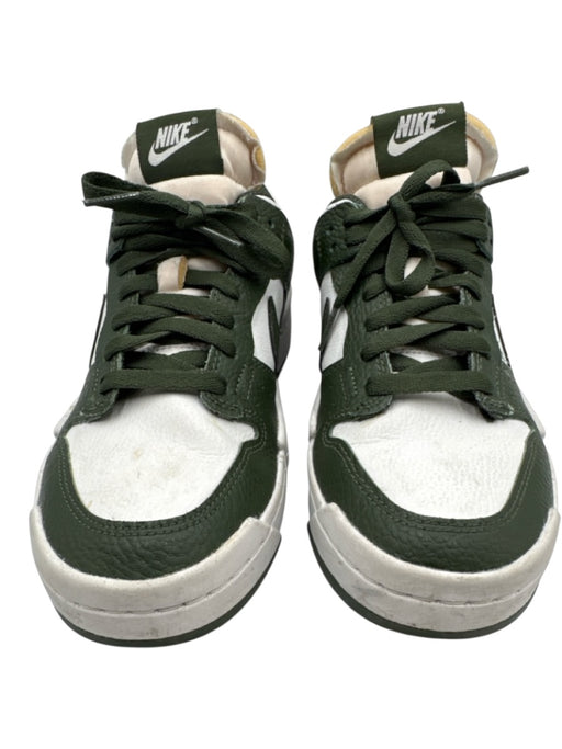 Nike Shoe Size 8 Green & White Leather High Top Color Block Sneakers Green & White / 8