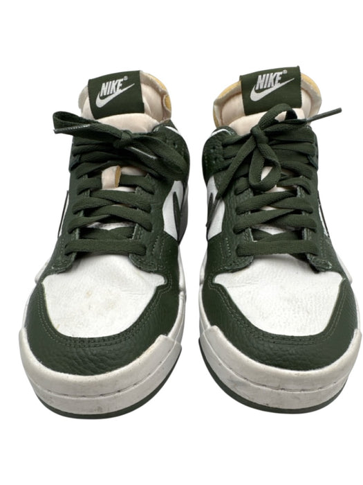 Nike Shoe Size 8 Green & White Leather High Top Color Block Sneakers Green & White / 8