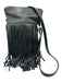 B-Low The Belt Black Pebble Leather Gold hardware Fringe Zip Top Crossbody Bag Black / S