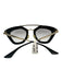 Prada Black & Gold Acetate Metal Aviator Cat Eye Sunglasses Black & Gold
