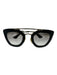 Prada Black & Gold Acetate Metal Aviator Cat Eye Sunglasses Black & Gold