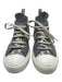 Dior Shoe Size 38 Grey & White Synthetic & Leather Lace Up Chelsea Knit Sneakers Grey & White / 38