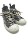 Dior Shoe Size 38 Grey & White Synthetic & Leather Lace Up Chelsea Knit Sneakers Grey & White / 38