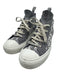 Dior Shoe Size 38 Grey & White Synthetic & Leather Lace Up Chelsea Knit Sneakers Grey & White / 38
