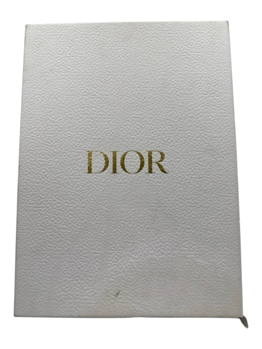 Dior Shoe Size 38 Grey & White Synthetic & Leather Lace Up Chelsea Knit Sneakers Grey & White / 38