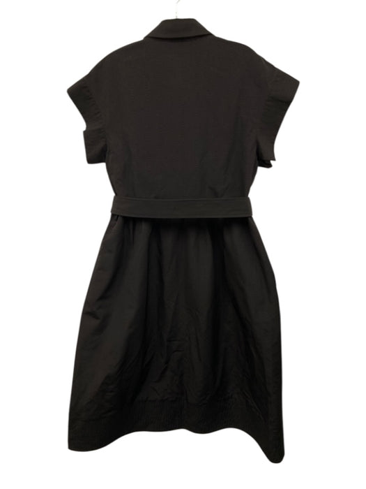 Tuckernuck Size XL Black Polyester Blend Cap Sleeve Wood Grain Pockets Dress Black / XL