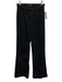 7 For All Mankind Size 27 Black Cotton Blend Denim High Rise Wide Leg Jeans Black / 27