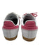 Adidas Shoe Size 8 White & Pink Leather 3 Stripe Low Top Lace Up Samba Sneakers White & Pink / 8