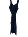 Quince Size M Navy Linen Sleeveless Square Neck Belt Pockets Jumper Navy / M
