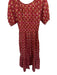 Christy Dawn Size MP Red & green Organic Cotton Short Balloon Sleeve Dress Red & green / MP