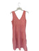 Quince Size M Salmon Cotton V Neck Sleeves Tiered Maxi Dress Salmon / M