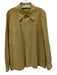 Halston AS IS Size 42 Tan Cotton Blend Solid Button Up Men's Long Sleeve Shirt Tan / 42
