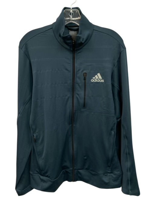 Adidas NWT Size S Blue Synthetic Solid Athletic Zip Up Men's Jacket Blue / S