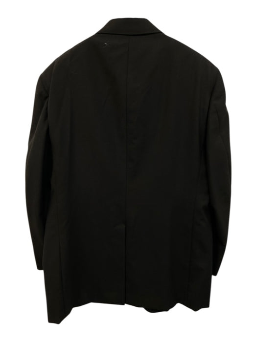 H Stockton Black Wool Blend Solid Tuxedo Men's Suit Black / 44
