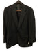 H Stockton Black Wool Blend Solid Tuxedo Men's Suit Black / 44
