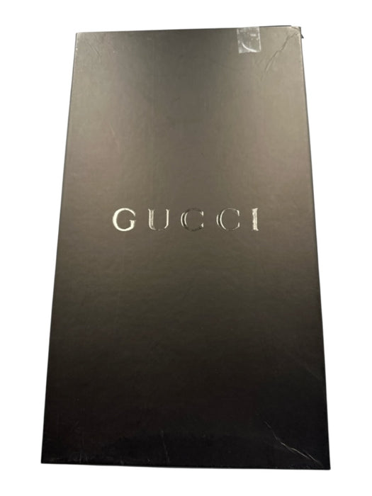 Gucci Shoe Size 9 Good Black Leather Guccissima Driver Dress Men's Shoes Black / 9